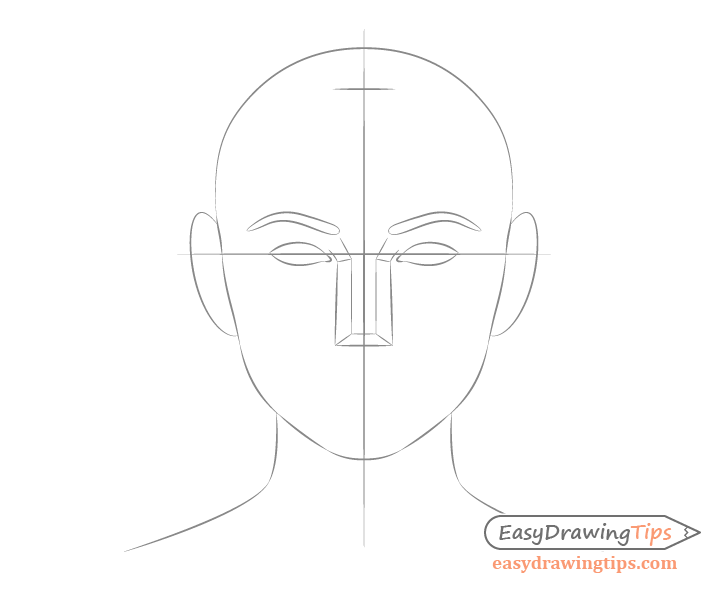 Woman Face and Eyes Line Art Drawing Graphic by subujayd · Creative Fabrica