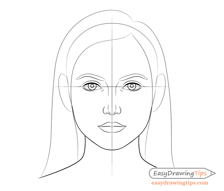 How To Draw A Girl Face Realistically Step By Step
