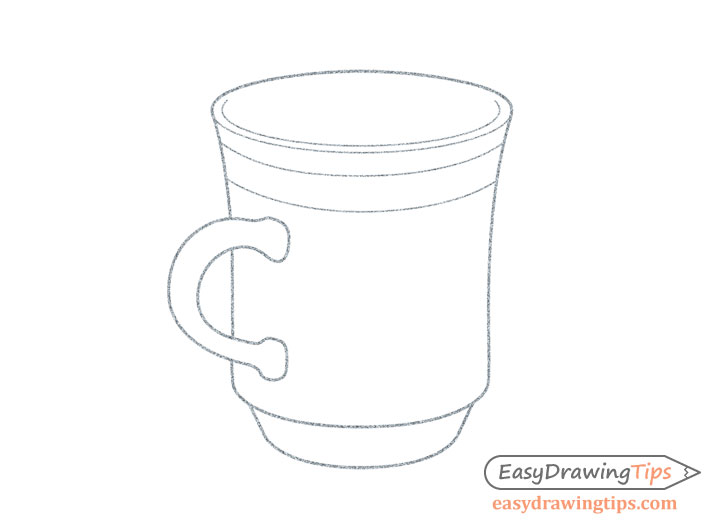 Tea cup illustration Hot tea Cup with plate and spoon Coffee cup Pencil  drawing Sketch Stock Illustration  Adobe Stock