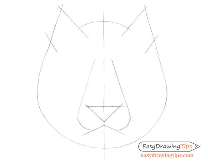 How To Draw A Tiger Face In A Few Easy Steps - Tiger Face Drawing Easy  Transparent PNG - 678x600 - Free Download on NicePNG