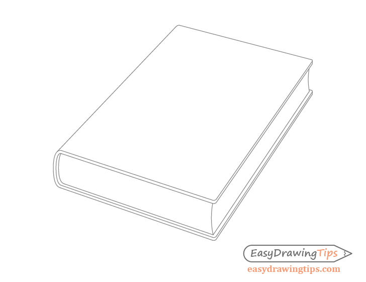 How To Draw A 3D Book Step By Step / Drawing 3d Book With Blank Covers