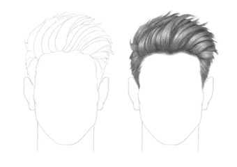 How to Draw Male Hair Step by Step