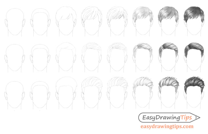 New Lessons on How to Draw Comic Style Hair – Male Characters - Ram Studios  Comics