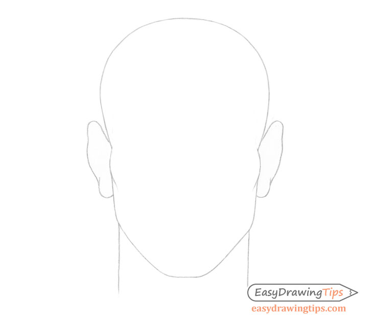 how to draw a male face step by step
