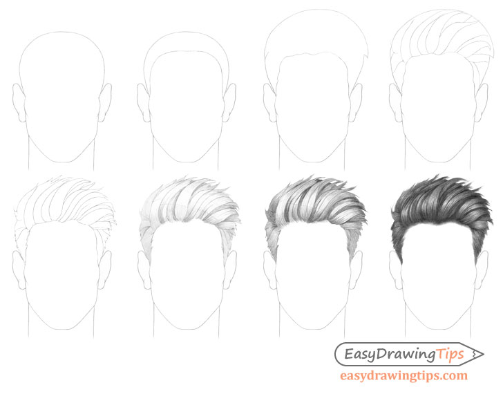 How to Draw a Manga Boy with Shaggy Hair Side View  StepbyStep  Pictures  How 2 Draw Manga
