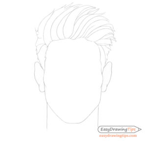 How to Draw Male Hair Step by Step - EasyDrawingTips