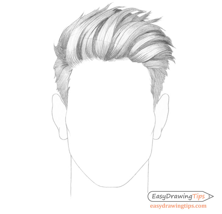 How to Draw Male Hair Step by Step EasyDrawingTips