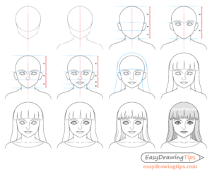 How to Draw a Young Girl in 12 Steps (With Proportions) - EasyDrawingTips