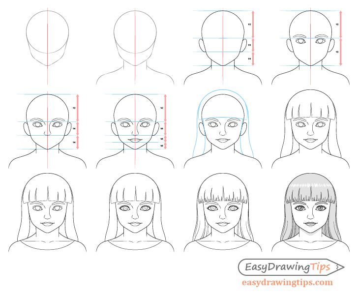 How to Draw a Young Girl in 12 Steps (With Proportions