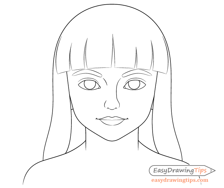 easy drawing of a girl